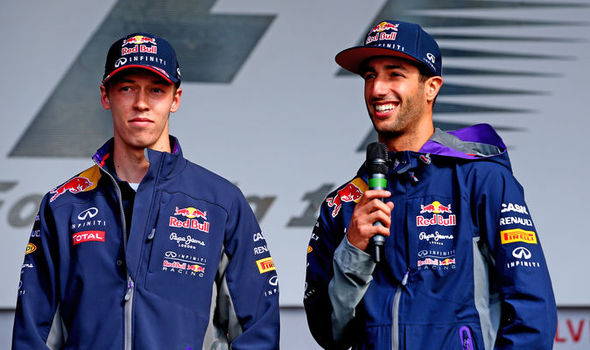 Kvyat e Ricciardo